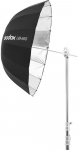 Ap&scaron;vietimo įranga - Godox 85cm parabolinis skėtis juodas ir sidabrinis