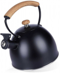 Virdulys su &scaron;vilpuku, plieno, juodas, 2,5 l