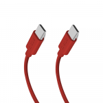 SBS TECABLETISSUETCCR USB-C - USB-C 1.5m 60W pintas kabelis - raudonos spalvos