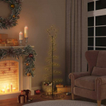 LED Kalėdų eglutė 100 LED &Scaron;iltai Balta 150 cm