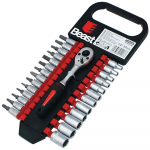 Galvučių komplektas Beast 1/4 colio, 4-13mm, 27 dalys
