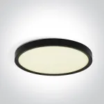 Lubinis &scaron;viestuvas 32W LED vidaus plafonas, apvalus, juodas, 2800/3200/4000K, 62006B/B/V