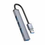 Orico AH-A13 USB-A Hub Docking Station 1x USB-A 3.0 + 3x USB-A 2.0 – pilkos spalvos