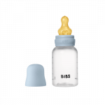 BIBS plastikinis buteliukas nuo dieglių 150 ml (Baby Mėlyna) pilnas komplektas
