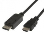 MicroConnect Port Kabelis MICRO_CONNEC HDMI M, Dipslay prievadas M, 2m, juodas