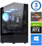 Stacionarus kompiuteris INTOP Ryzen 5 5500 16GB 250SSD M.2 NVME RTX3050 6GB WIN11 (RW46260WH)