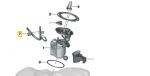 BMW Sucking jet pump Originalus 16118485076 5' G30 (07/2018 &mdash; 12/2019) 8' G14 (10/2017 &mdash; 12/2019) 8' G15 (10/2017 &mdash; 12/2019) 8' G16 Gran Coup&eacute; (05/2018 &mdash; 12/2019)