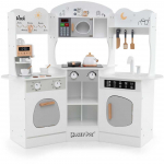 Promotions Žaidimų virtuvėlė, medinė kampinė, 105x30x95 cm, balta