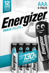 Energizer &ndash; &bdquo;Max Plus&ldquo; AAA baterijų 4 vnt. pakuotė