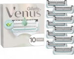 Gillette Venus Satin Care Aloe Skutimosi peiliukai gaktoms plaukams, moterims, 10 vnt.
