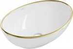 Praustuvas Mexen Elza, Baltas/Gold edge