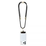 Guess Crossbody virvelė 4G Charm su įkrovimo kabeliu USB-C/USB-C juodos spalvos