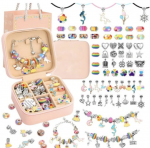 Happy People AN-75/1 apyrankių kūrimo rinkinys mergaitėms su 66 pakabukais