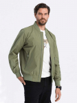 men's mid-season bomber jacket c439 - žalias