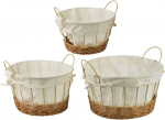 Mondex Since 1986 WILL Komplet 3 koszy su uchwytamiXL:35x35x20,5/26,5cm L:30x30x18/23cm M:25x25x15,5/20,5cm