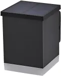 Sieninis &scaron;viestuvas 0,5W LED sieninis fasado &scaron;viestuvas ENDURA STYLE, tamsiai pilkas, 3000K, su saulės baterija, IP44
