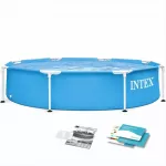 Intex Karkasinis sodo baseinas, lengvas surinkimas, 1828 litrų talpa, &scaron;eimos baseinas, vasaros lauko baseinas