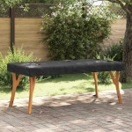 Stalo uždengimas Paprastas Juoda 182 x 92 x 15 cm audinys