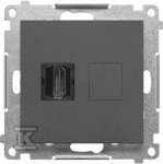 Kontakt Simon GN.1-KR.GRAPHITE.MAT SIMON55