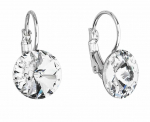 Evolution Group Blizgantys kabantys auskarai su Swarovski kristalais 51002.1