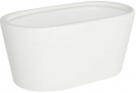 Polnix Dekoratyvinis gėlių vazonas Piano 17x8x8cm keraminis/baltas