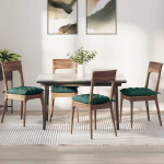 Sėdynių pagalvėlės 4 pcs Tamsiai žalia 40 x 40 x 6 cm audinys