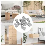 Užrakto veržlė 3673 pcs Sidabro Plienas