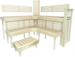 Modulinis pirties gultas PREMIUM, Drebulės mediena 2000 x 2090 mm