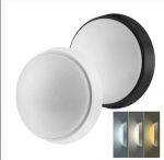 Solight LED outdoor lighting, adjustable light temperature - 3CCT, 15/18/20W, 1800lm, 22cm, 2in1 - baltas and juodas cover