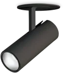 13W LED įleidžiamo montavimo &scaron;viestuvas PLAY, juodas, 3000K, reguliuojamas, 364667