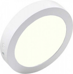 Pavir&scaron;inė LED panelė HOROZ, 12 W, 4000 K, 840 lm, baltos sp., &oslash;16 x h2,8 cm