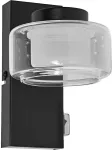 Sieninis &scaron;viestuvas 5,5W LED sieninis vonios &scaron;viestuvas ORBIS FLAME, juodas, 3000/4000K, IP44