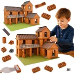 WOOPIE Brick Villa Construction Set 461 pieces for Children