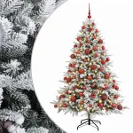Dirbtinė kalėdinė eglutė su rutuliuku 180 cm 300 LED