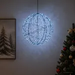 Kalėdų finialo &scaron;viesa 500 LED &Scaron;alta balta &Oslash; 40 x 42 cm