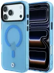 Dėklas BMW Sign Frosted IML & Metal Logo MagSafe do iPhone 18 Pro / 17 Pro mėlyna