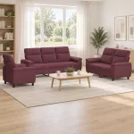 Sofa Sofos komplektas 3 vnt. Violetinė Audinys