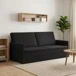 3 vietų sofa Juoda 190 x 81 x 82 cm Aksomas
