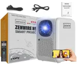 Zenwire Ne&scaron;iojamas mini projektorius Fullhd 4k 12000lm Wifi Smart Multimedia