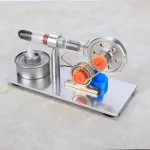 Modelis kar&scaron;to oro stirlingo variklis, stirlingo variklio modelis, fizikos mokslo laboratorijos mokymo priemonė su nerūdijančio plieno konstrukcija draugams ir &scaron;eimai