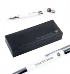 Memup Ra&scaron;iklis su 64 Gb Usb 2.0 atmintine baltas + dėklas dovana mokytojų dienai