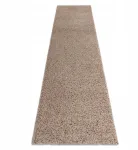 Dywany Łuszcz&oacute;w Soffi shaggy kilimas 80x250 cm storas smėlio spalvos lygus svetainė miegamasis #af109