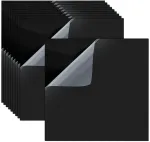 10 akrilo plok&scaron;telių pakuotė, juodos, 15 x 15 cm plastikinės plok&scaron;tės, akrilo stiklo plok&scaron;tė, 2 mm akrilo plok&scaron;tė, juoda, akrilo diskas su apsaugine plėvele ženklams, &bdquo;pasidaryk pats&ldquo;, ekranas