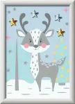 Ravensburger Creart 20159 - mielas elnias - pie&scaron;imas pagal skaičius vaikams nuo 7 metų, pie&scaron;imo rinkinys su rėmeliu, teptuku ir akriliniais dažais, dovana mergaitėms ir berniukams, su blizgučiais