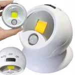ActiveJet Led cob 360&deg; lempa su magnetu, belaidė, su judesio davikliu, naktinė, maitinama baterijomis