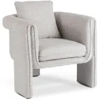 Mebel Elite Poilsio fotelis GALA, 79 &times; 75 &times; 69 cm, pilkas