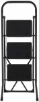Sulankstomos kopėtėlės, 3 pakopų, juodos, 115 &times; 46 &times; 72 cm