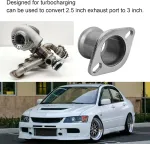 Turbo i&scaron;metimo flan&scaron;as, 2 varžtų i&scaron;metimo flan&scaron;as 3 colių nerūdijančio plieno vamzdis į 2,5 colio žemėjantį turbo i&scaron;metimo adapterį