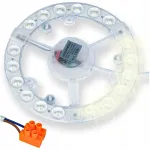 Lubinis &scaron;viestuvas Leaderled led įdėklas į lubinį &scaron;viestuvą universalus su magnetu 18w 230v 15cm neutralus 4000k