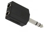 Adapteris Jack 6.3mm 1 į 2 x 6.3mm